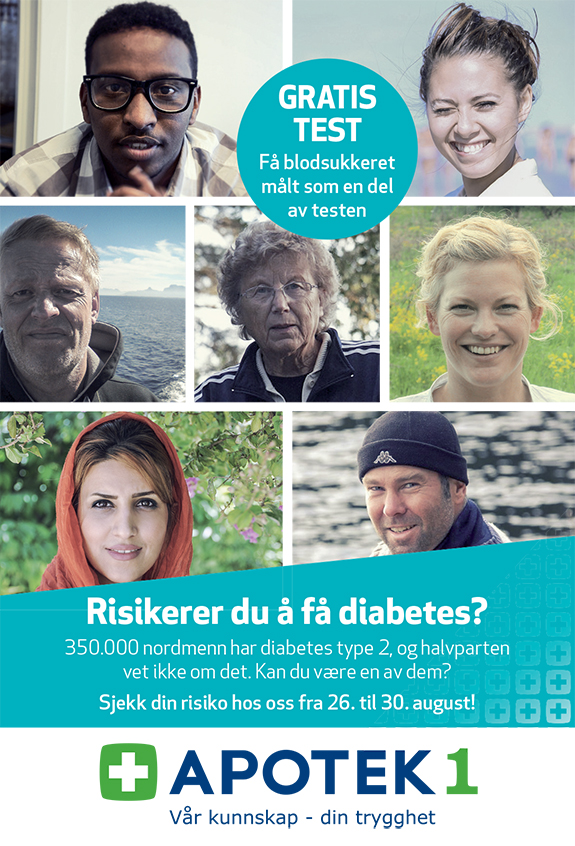Risikerer du å få diabetes? Apotek1 Sandefjord Helsepark